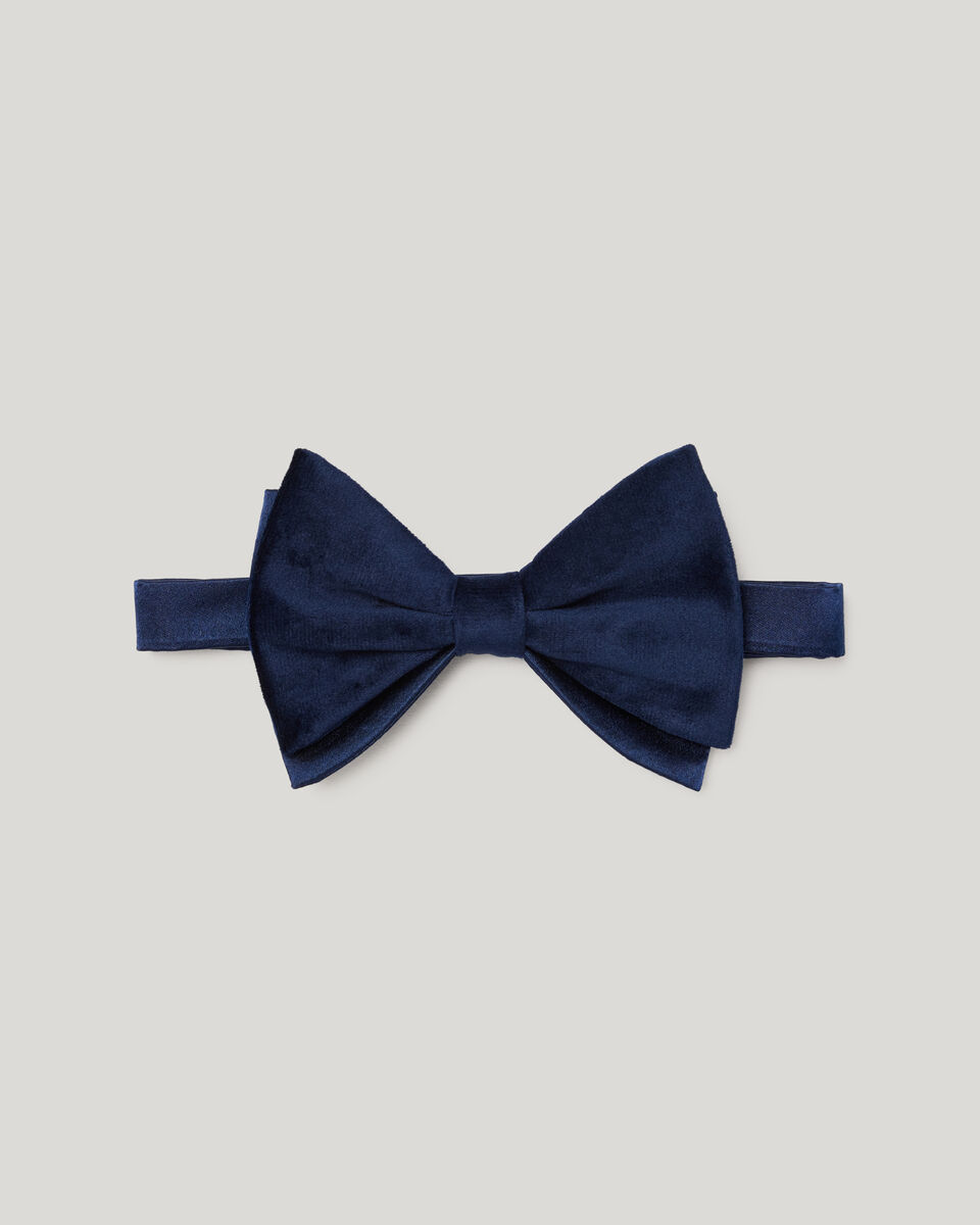Velvet Bow Tie, Midnight, hi-res